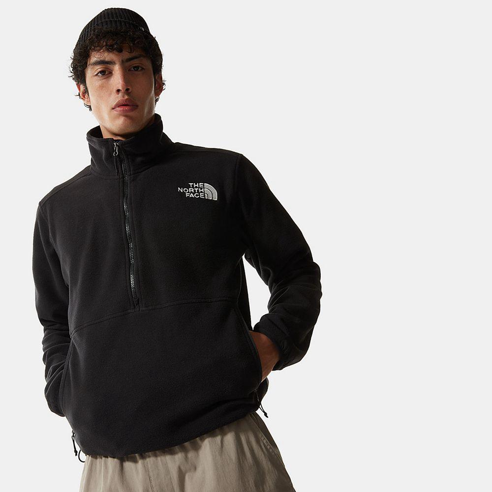 The North Face Tka Kataka ½ Zip Ανδρικα Fleece - Μαυρα (GOWT91537)